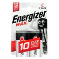 Energizer Max LR14/C Alkaliske batterier - 2 stk.