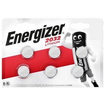 Energizer Mini CR2032 litiumbatterier - 3V - 6 stk.