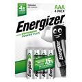 Energizer Recharge Power Plus oppladbare R03/AAA-batterier 700mAh - 4 stk.