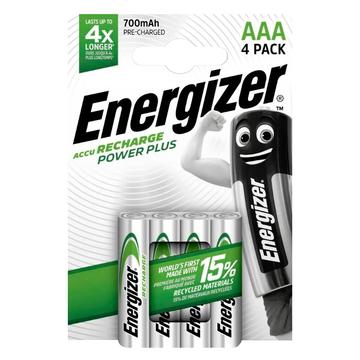 Energizer Recharge Power Plus oppladbare R03/AAA-batterier 700mAh - 4 stk.