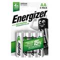 Energizer Recharge Power Plus oppladbare R6/AA-batterier 2000mAh - 4 stk.