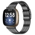 Fitbit Versa 3/Sense Rustfritt Stål Klokkereim - Svart