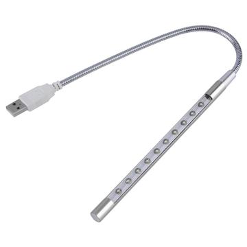 Fleksibel LED-leselampe med USB