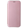 Samsung Galaxy S22+ 5G Flip-deksel - Carbon Fiber - Roségull