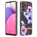 Flower Series Samsung Galaxy A33 5G TPU-deksel - Lilla Begonia