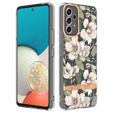 Flower Series Samsung Galaxy A53 5G TPU-deksel - Grønn Gardenia