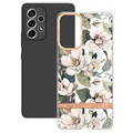 Flower Series Samsung Galaxy A53 5G TPU-deksel - Grønn Gardenia