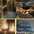 Flysea S368 Fluorescerende tusj / overstrykningspenn for glass, tavler, plast og tre - Rosa