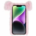 Fluffy Plush iPhone 14 Plus Hybrid-deksel