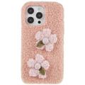 Fluffy Flower Serie iPhone 14 Pro Max TPU-deksel - Rosa