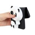 Cartoon Design iPhone 14 Pro Max TPU-deksel med Glidelåslomme - Panda