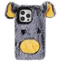 Fluffy Plush iPhone 14 Pro Hybrid-deksel