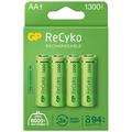 GP ReCyko 1300 Oppladbare AA-batterier 1300mAh - 4 stk.