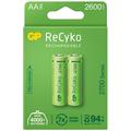 GP ReCyko 2700 oppladbare AA-batterier 2600mAh