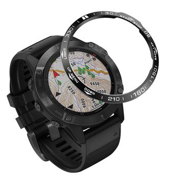 Garmin Fenix 6/6 Pro-klokke med ramme i rustfritt stål