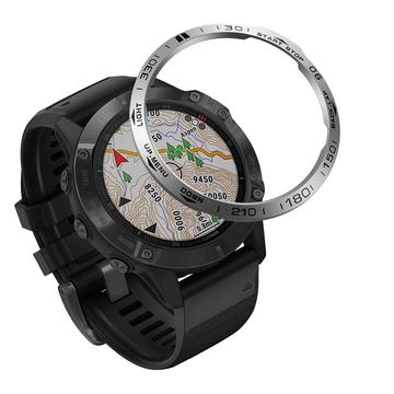 Garmin Fenix 6/6 Pro-klokke med ramme i rustfritt stål