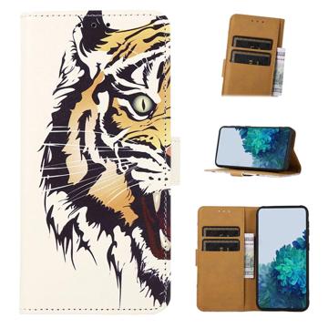 Glam Series Samsung Galaxy A14 Lommebok-deksel - Tiger