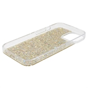 iPhone 15 Glitter Flakes TPU-deksel