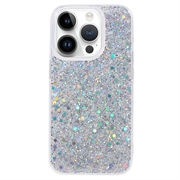 iPhone 15 Pro Max Glitter Flakes TPU-deksel