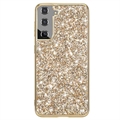 Samsung Galaxy S21 FE 5G Glitter Series Hybrid-deksel - Gull