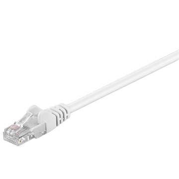 Goobay RJ45 U/UTP CAT 5e Nettverkskabel - 10m - Hvit