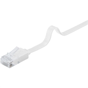 Goobay RJ45 U/UTP CAT 6 Flat Nettverkskabel - 7m - Hvit