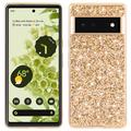 Google Pixel 8a Glitter Series Hybrid-deksel - Gull