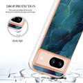 Google Pixel 8a Marble Pattern Electroplated IMD TPU-deksel