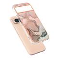 Google Pixel 8a Marble Pattern Electroplated IMD TPU-deksel - Rosa