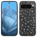 Google Pixel 9/9 Pro Glitter Series Hybrid-deksel - Svart