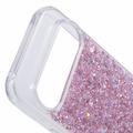 Google Pixel 9 Pro XL Glitter Flakes TPU-deksel - Rosa