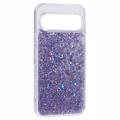 Google Pixel 9 Pro XL Glitter Flakes TPU-deksel - Lilla