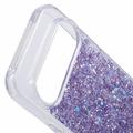 Google Pixel 9 Pro XL Glitter Flakes TPU-deksel - Lilla