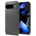 Google Pixel 9/9 Pro Spigen Rugged Armor TPU-deksel - Marmorgrå