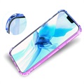 Gradient Støtsikkert iPhone 14 Pro TPU-deksel - Blå / Rosa
