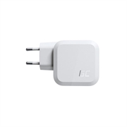 Green Cell GC PowerGaN 65W lader - 2x USB-C strømforsyning og 1x USB-A, Quick Charge 3.0-kompatibel - hvit