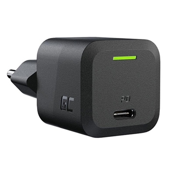 Green Cell Power GaN-lader 33W - kompakt USB-C hurtiglader for bærbar PC, MacBook, iPhone, nettbrett, Nintendo Switch - svart