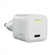 Green Cell Power GaN-lader 33W - kompakt USB-C hurtiglader for bærbar PC, MacBook, iPhone, nettbrett, Nintendo Switch - hvit