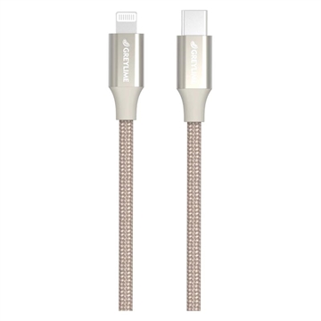 GreyLime 18W Flettet USB-C / Lightning Kabel - MFi-Sertifisert - 1m