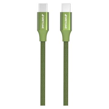 GreyLime 60W flettet USB-C/USB-C-kabel - 1 m