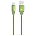 GreyLime Flettet USB-A / USB-C Kabel - 1m