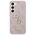 Guess 4G Big Metal Logo Samsung Galaxy S23 5G Hybrid-deksel - Rosa