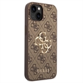 Guess 4G Big Metal Logo iPhone 14 Hybrid-deksel - Brun