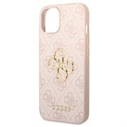 iPhone 15 Plus Guess 4G Big Metal Logo Hybrid-deksel - Rosa