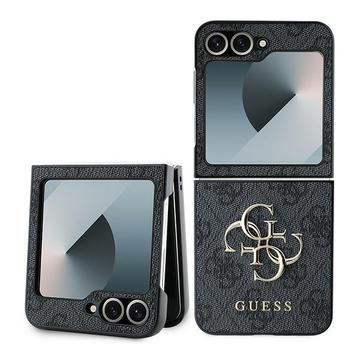 Samsung Galaxy Z Flip6 Guess 4G Big Metal Logo Hybrid-deksel - Svart