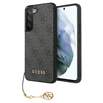 Guess 4G Charms Collection Samsung Galaxy S23 5G Hybrid-deksel - Grå