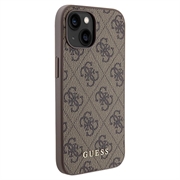 iPhone 15 Guess 4G Metal Gold Logo Hybrid-deksel