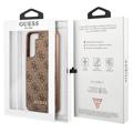 Guess 4G Metal Gold Logo Samsung Galaxy S23+ 5G Hybrid-deksel - Brun