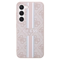 Guess 4G Printed Stripe Samsung Galaxy S23 5G Hybrid-deksel - Rosa