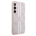 Guess 4G Printed Stripe Samsung Galaxy S23 5G Hybrid-deksel - Rosa